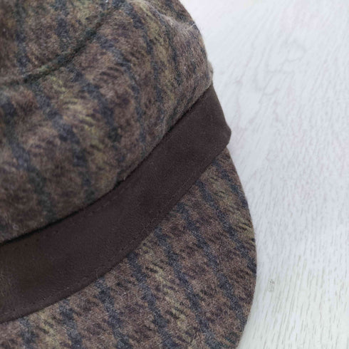 エルエルビーン L.L.Bean ウール混 チェックキャスケット レディース 57cm~59cm