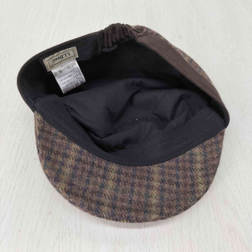 エルエルビーン L.L.Bean ウール混 チェックキャスケット レディース 57cm~59cm