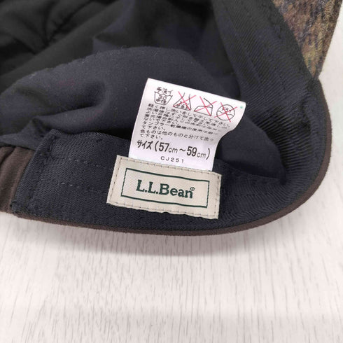 エルエルビーン L.L.Bean ウール混 チェックキャスケット レディース 57cm~59cm