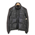 エンポリオアルマーニジーンズ EMPORIO ARMANI JEANS スタンドネック 比翼 フェイクレザー ダウンジャケット 裾ドローコード メンズ import:S