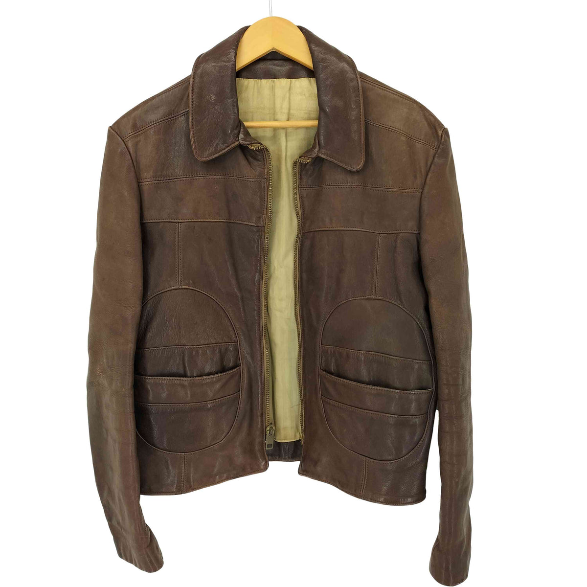 60S~70S serval ジップ レザージャケット メンズ 42 – ブランド