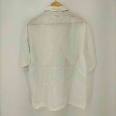 クレージュ courreges COURREGES HOMME PARIS リネン オープンカラー シャツ メンズ import:L
