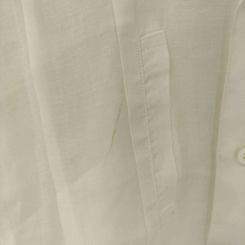 クレージュ courreges COURREGES HOMME PARIS リネン オープンカラー シャツ メンズ import:L