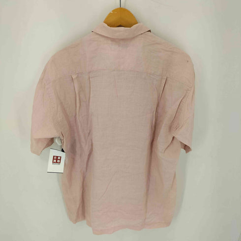 イッセイミヤケ ISSEY MIYAKE カットアウト リネン オープンカラーシャツ メンズ JPN:3