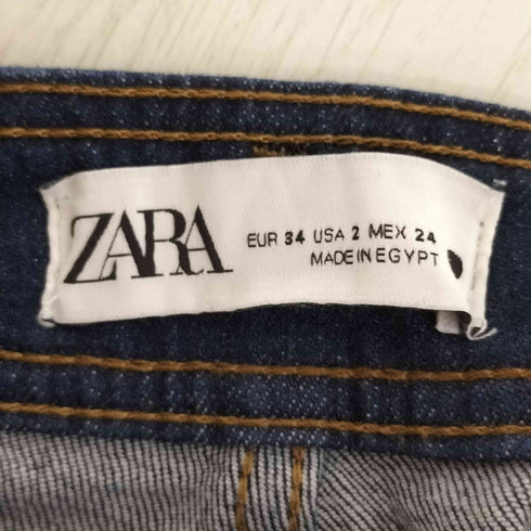 ザラ ZARA ハイウエスト ワイドデニムパンツ レディース 34