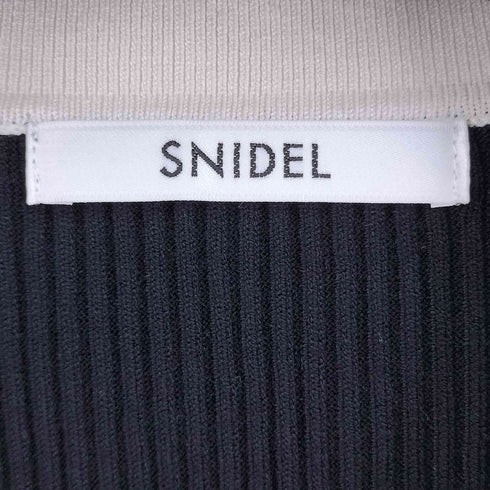 スナイデル snidel Sustainaシアースリーブニットカラープルオーバー レディース