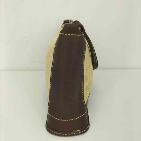 コーチ COACH レザー&綿麻ミニハンドバック レディース