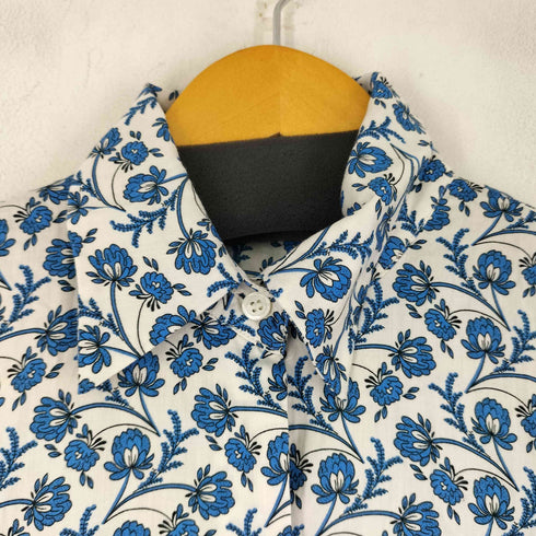 ザラ ZARA 花柄 S/S シャツ レディース import:S