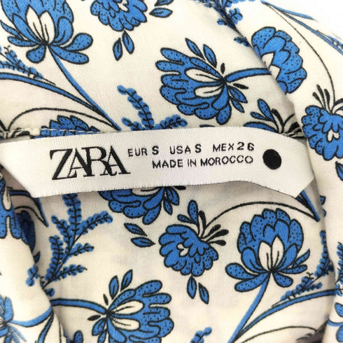 ザラ ZARA 花柄 S/S シャツ レディース import:S