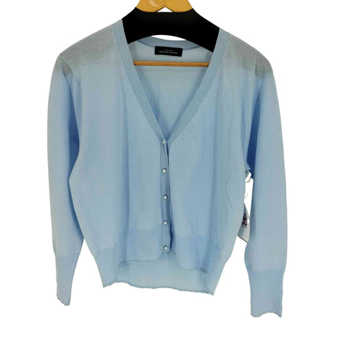 ユナイテッドアローズグリーンレーベルリラクシング UNITED ARROWS green label relaxing グロッシー シアー Vネック ニット カーディガン レディース