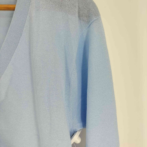 ユナイテッドアローズグリーンレーベルリラクシング UNITED ARROWS green label relaxing グロッシー シアー Vネック ニット カーディガン レディース