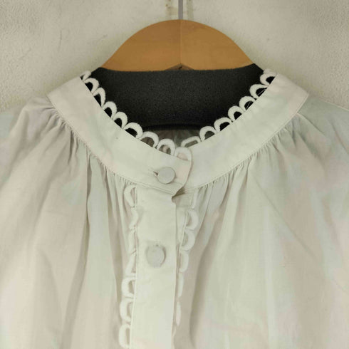 ザラ ZARA バンドカラー L/Sシャツ レディース import:M