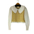 ザラ ZARA チェックフリルセーラーブラウス レディース import:M