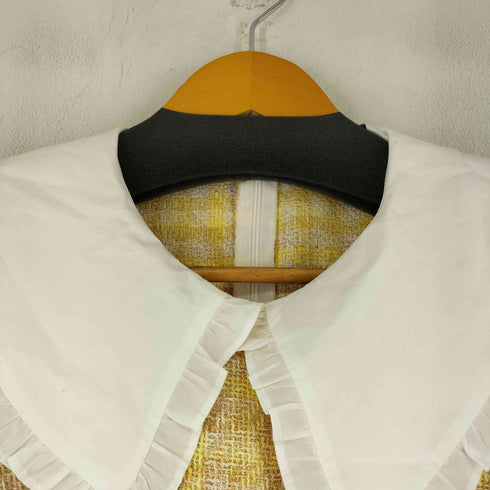 ザラ ZARA チェックフリルセーラーブラウス レディース import:M