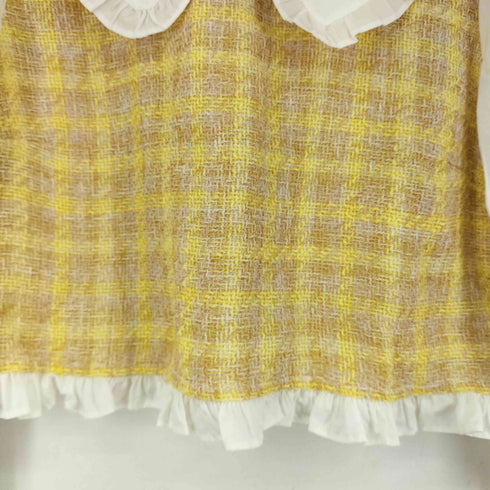 ザラ ZARA チェックフリルセーラーブラウス レディース import:M