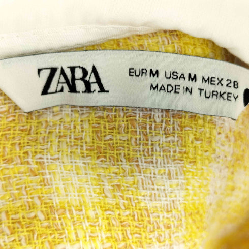 ザラ ZARA チェックフリルセーラーブラウス レディース import:M