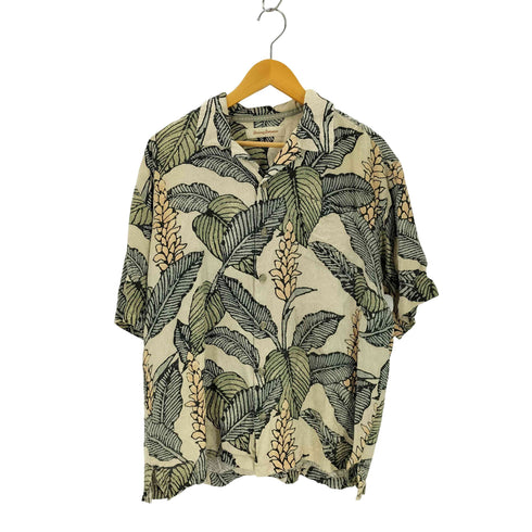 トミーバハマ Tommy Bahama ボタニカル柄 シルクシャツ メンズ
