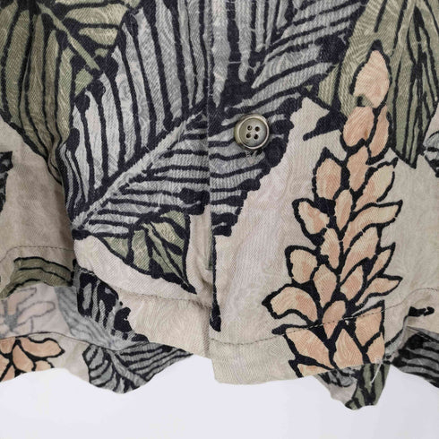 トミーバハマ Tommy Bahama ボタニカル柄 シルクシャツ メンズ