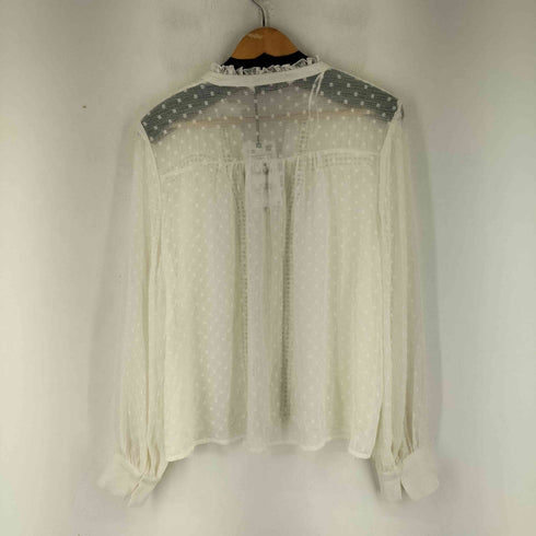 ザラ ZARA カットワークブラウス レディース import:L