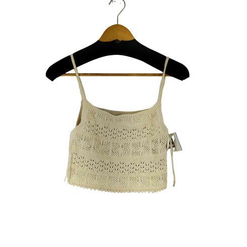 ザラ ZARA メッシュニットチューブトップ レディース import:M