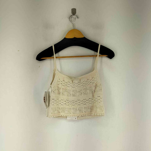 ザラ ZARA メッシュニットチューブトップ レディース import:M