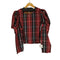 ザラ ZARA パフスリーブチェックブラウス レディース import:XL