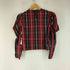 ザラ ZARA パフスリーブチェックブラウス レディース import:XL