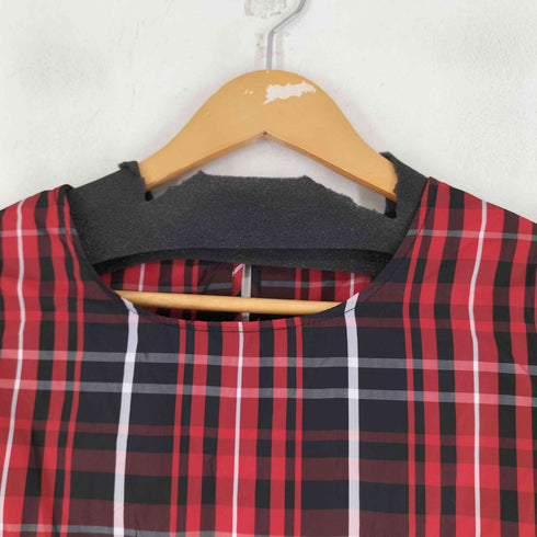 ザラ ZARA パフスリーブチェックブラウス レディース import:XL
