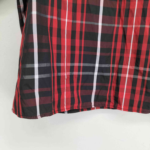 ザラ ZARA パフスリーブチェックブラウス レディース import:XL