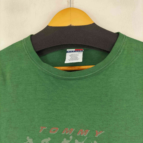 トミーヒルフィガー TOMMY HILFIGER 90s フロントプリント S/S Tシャツ メンズ import:M