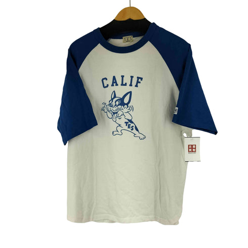 テス TES 両面プリント ラグラン S/S Tシャツ メンズ import:M
