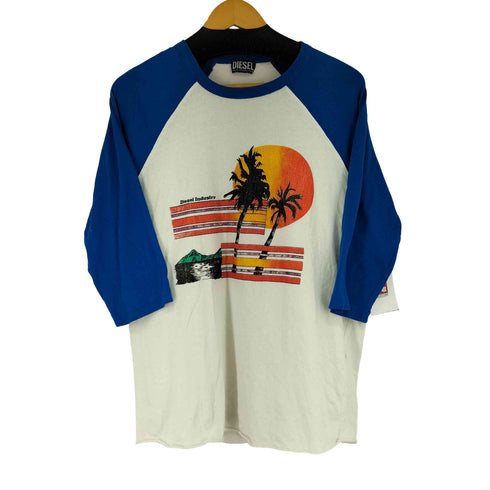ディーゼル DIESEL 両面プリント ラグラン S/S Tシャツ メンズ import:S