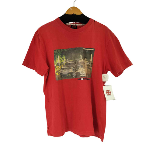 90s SCHOOL OF HARD KNOCKS プリント S/S Tシャツ メンズ import:M