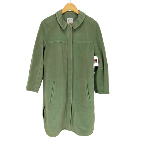 アルマーニコレツィオーニ ARMANI COLLEZIONI カシミヤ混 比翼 ジップアップコート レディース EUR:42