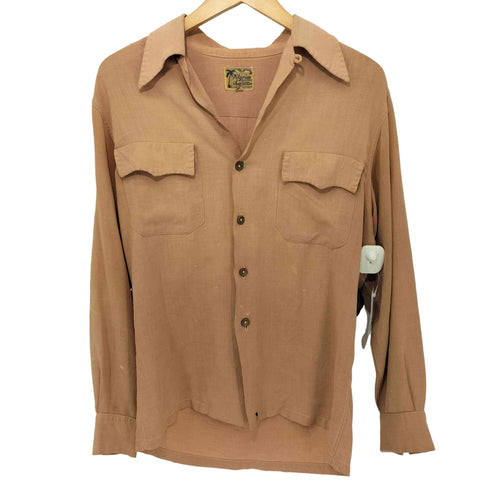 ピルグリム PILGRIM 40-50S vintage カルフォルニア製 L/S ワークシャツ メンズ