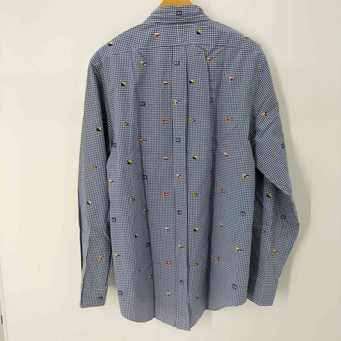 ラルフローレン RALPH LAUREN L/S BD 総柄 ギンガムチェックシャツ メンズ import:L