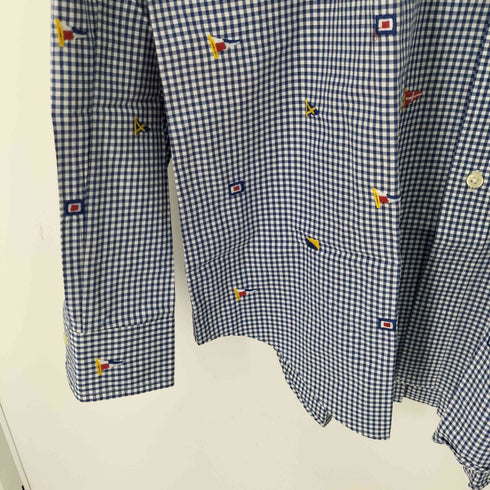 ラルフローレン RALPH LAUREN L/S BD 総柄 ギンガムチェックシャツ メンズ import:L