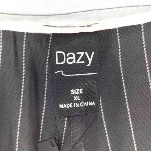 デイジー DAZY レイヤード加工 1タック ストライプパンツ レディース JPN:XL