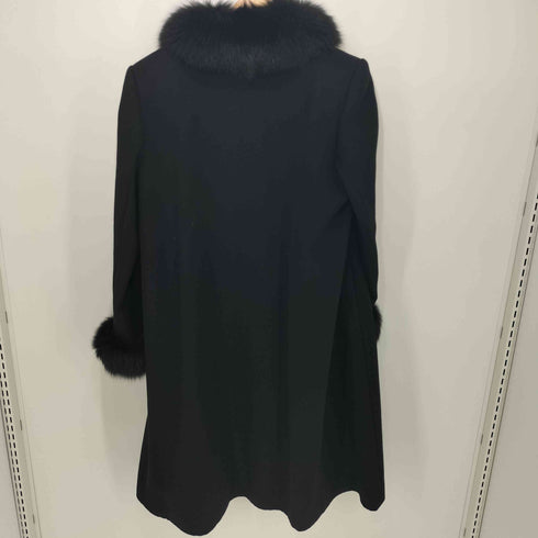 ORCHIDEA フォックスファー カシミヤ 混 ウール コート レディース 9