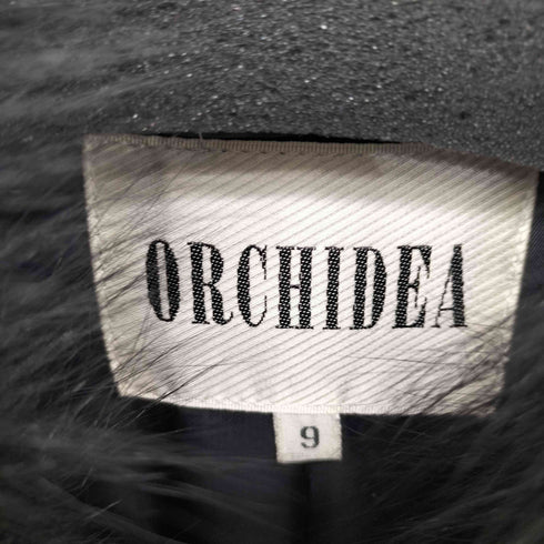 ORCHIDEA フォックスファー カシミヤ 混 ウール コート レディース 9
