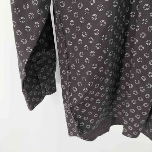 ラコステ LACOSTE L/S フロントロゴ刺繍 総柄シャツ メンズ 5