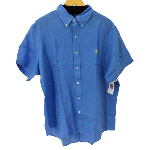 ラルフローレン RALPH LAUREN CLASSIC FIT S/S BD スモールポニー刺繍シャツ メンズ import:XL