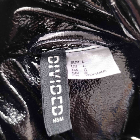 エイチアンドエム H&M エナメル 中綿ジャケット レディース JPN:L