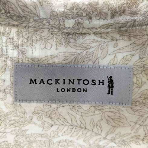 マッキントッシュ ロンドン Mackintosh LONDON コットンリネン S/S 総柄シャツ メンズ import:M