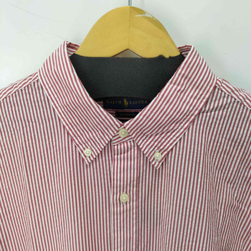 ラルフローレン RALPH LAUREN CLASSIC FIT スモールポニー刺繍 BD S/S シアサッカーシャツ メンズ import:XL