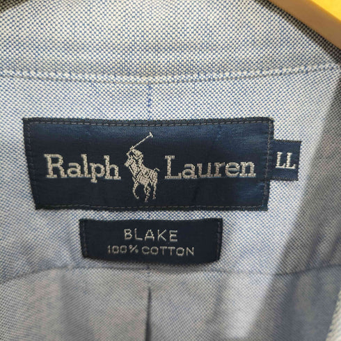 ラルフローレン RALPH LAUREN BLAKE シャンブレーデニム S/S BDシャツ メンズ LL