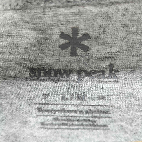 スノーピーク Snow Peak フロントプリント S/S Tシャツ メンズ import:L