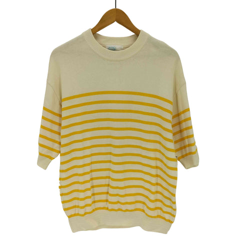 ナノユニバース NANO universe タフニット バスクボーダーTシャツ メンズ JPN:L