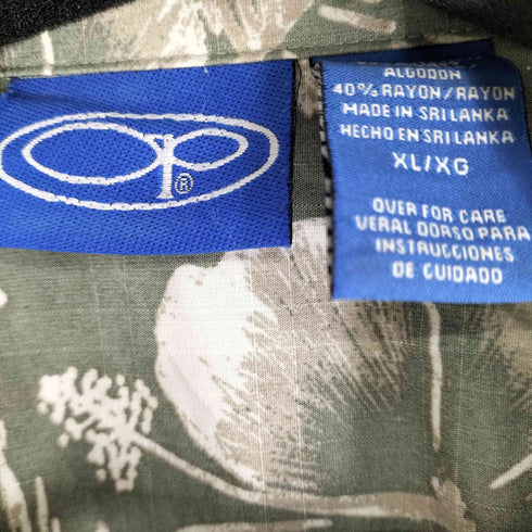 オーシャンパシフィック Ocean Pacific S/S レーヨン混 アロハシャツ メンズ JPN:XL
