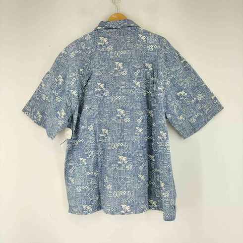 オーシャンパシフィック Ocean Pacific 90-00S 総柄 S/S レーヨン混 開襟シャツ メンズ